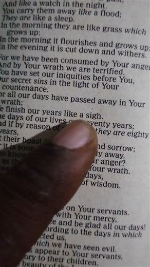 Psalm 90:9. Bible Reading And Meditation