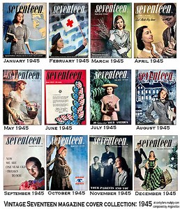 Seventeen Magazine Cover Collection 1945