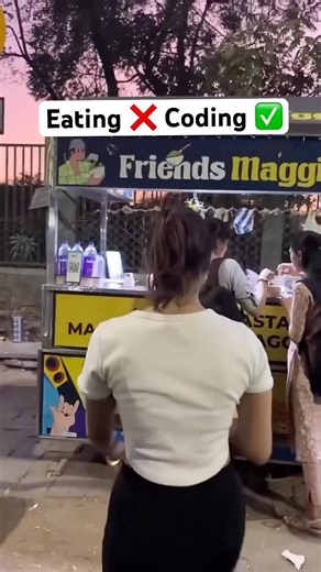 When coders go outside to eat👀#trending #ai #viral #shorts #tricks #coding #cs #yt #hacks