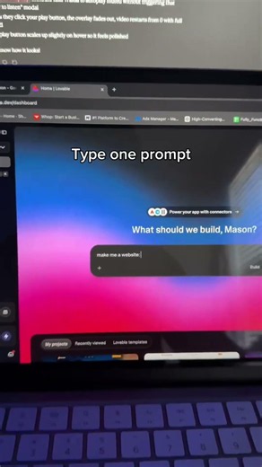Making a Website in 10 Minutes while playing roblox #roblox #sidehustle #lovablepartner