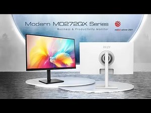 MSI launches 27-inch Modern MD272QX monitor with 2K IPS 100Hz panel.