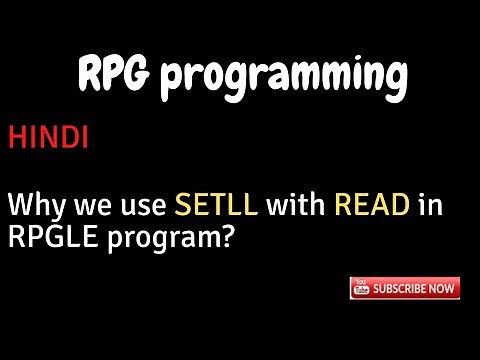 IBM i, AS400 Tutorial, iSeries, System i - Why we use SETLL with READ operation in RPGLE?