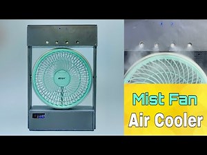 How To Make Mist Fan Using Brushless Motor From PVC Pipe | Air Cooler Fan
