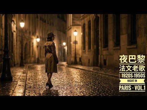 巴黎 1920 夜晚音樂 Playlist｜法文懷舊歌曲・靜靜陪伴｜Paris 1920s French Songs