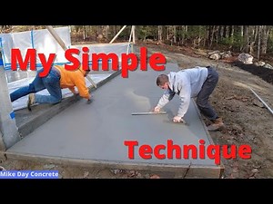DIY Concrete Patio Slab Pour & Finish (How we pour and broom finish concrete)