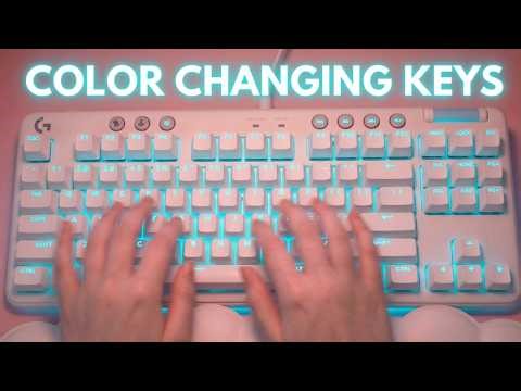 ASMR | Color Changing RGB Keyboard Typing 🌈⌨️