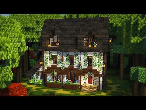 Minecraft | How to build a country house in the french style | tutorial