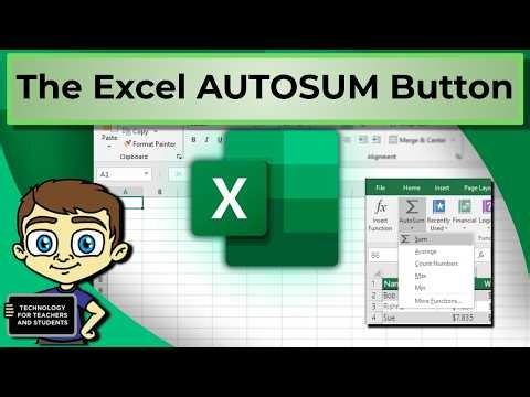 AUTOSUM Button Explained | Excel Tutorial