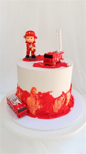 Eriny - Cake baker on Instagram: "Sound the alarm — there’s a sweet emergency! 🚨🎂 This Fire Truck cake is ready to roll out for a special little hero’s birthday ❤️👩‍🚒 Flames and a whole lot of fun! 🔥 #FireTruckCake #FiremanCake #FirefighterCake #KidsBirthdayCakes #CustomCakesSydney #BakeMyDayByRina #CakeOfTheDay #CakeArtist #FondantArt #EdibleArt #CustomCakeDesign #CakesOfInstagram #BirthdayCakeIdeas #CakeDecorating #CakeDesign #BoysBirthdayCake #FireTruckParty #FiremanTheme #BirthdayInspo 