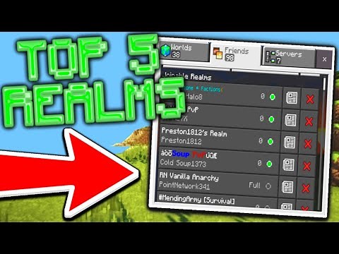 5 SMP Realms For MCPE 1.19 (REALM CODE) - Minecraft Bedrock Edition