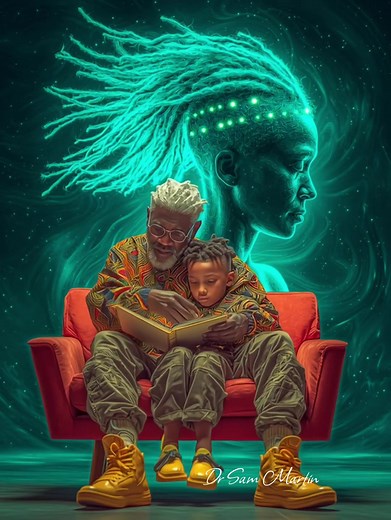 Legacy✨♾️🖤♾️✨ #AfroMetaVerse #afrodreams #afrofuturism #blackartist #blackaiart #midjourney #DigitalWildArt #blackaicommunity #midjourneyvideo #melanin #legacy