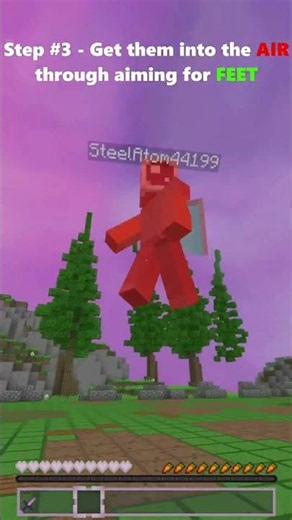 How To Combo On Bedrock #minecraft #combos #tutorial #zeqa #combos #hive #cubecraft #combo