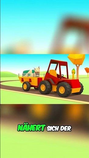 🚜Auf in die Abenteuer mit dem Traktor! #helferautos #kinderautos #animation #cartoon