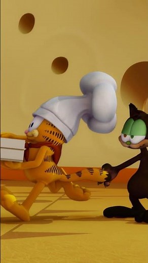 Mouse Pizza 🍕🐭 Garfield #Shorts