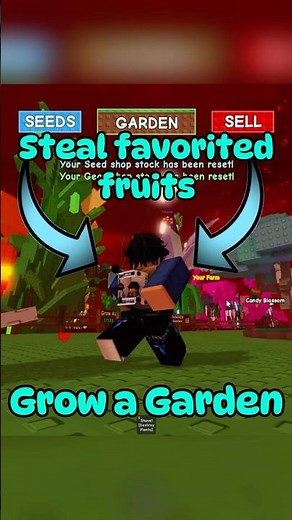 STEAL FAVORITED FRUITS GROW A GARDEN #growagarden