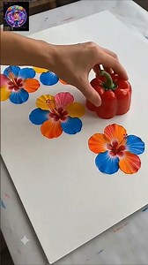 Amazing Painting Hack Using a Bell Pepper #browsefeatures #art #craft #vairal #shorts