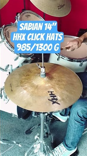 sabian 14 inch HHX click hats #drums #drummer