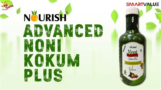 Nourish Advance Noni Kokum Plus Juice | SmartValue Wellness Drink Discover the power of Nourish Advance Noni Kokum Plus Juice by SmartValue, a premium nutraceutical wellness drink designed to keep you active, energetic, and balanced every day. Enriched with the natural goodness of Noni and Kokum extracts, this juice helps relieve joint pain, acidity, constipation, and fatigue, while improving digestion, liver health, and immunity. Packed with powerful antioxidants, it supports cell regeneration 