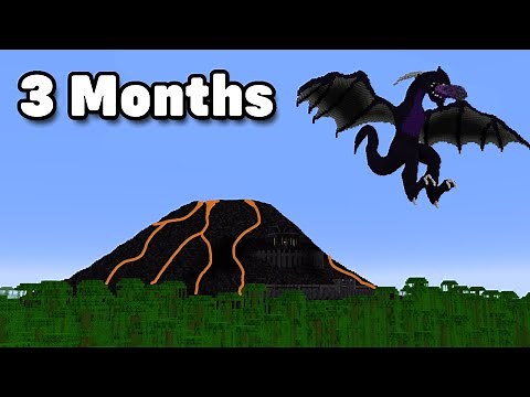 How I built a MASSIVE Volcano in Minecraft