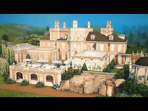 LUXURY HOTEL (British Countryside Estate) | Sims 4 Speed Build (stop motion style)