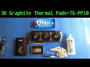 3D Graphite Thermal Pads + TG-PP10 on a Zotac 3070 Ti