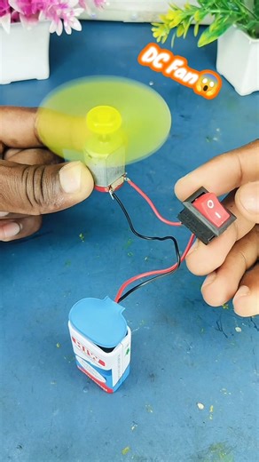 Mini motor fan kit / Working model science project 🔥😮 #dcfan #minifan #scienceproject