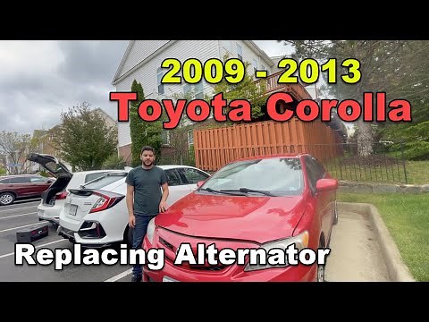DIY 2009 2010 2011 2012 2013 Toyota Corolla Replacing Alternator