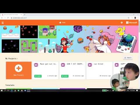 Learn MakeCode Arcade Tutorials with Thawin : EP-1-Chase the Pizza