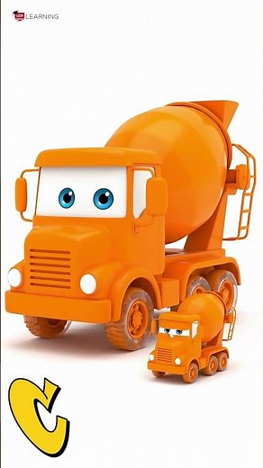 A to H Alphabet Vehicles | Capital & Small Letters | Mother & Baby Vehicle Animation | Kids Learning