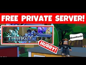 *NEW* AUT FREE PRIVATE SERVER CODE A Universal Time | ROBLOX Anime Game