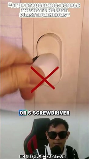 Stop Struggling: Simple Tricks to Adjust Plastic Windows#realitas #lifehacks