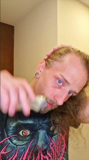 This is So Hard Shaving My Long Balding Long Hair