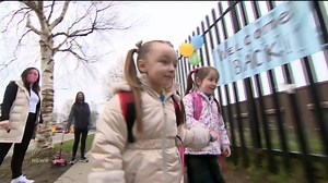 📚🎒A special report on the first day back at school for hundreds of thousands of pupils across Ireland | Virgin Media News