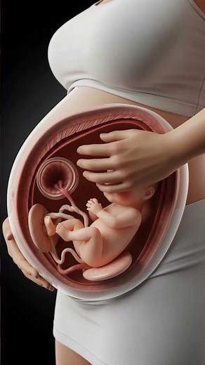 Baby in Mother’s Womb🤰Final Stages of Pregnancy Explained #shorts #miracleinmotion #pregnancy #baby