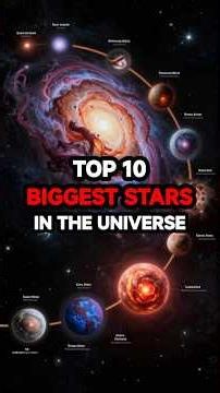 TOP 10 BIGGEST STARS IN THE UNIVERSE