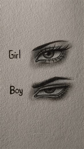 How to draw angry eyes girl & boy Tutorial ✏️ #drawing #eyes #tutorial #howtodraw #art #sketch #fyp