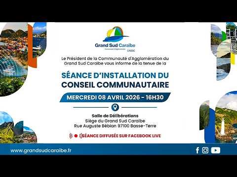 Séance d'installation du Conseil Communautaire de la CAGSC