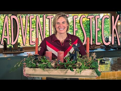 4 IDEEN FÜR LÄNGLICHE ADVENTSGESTECKE - DIY