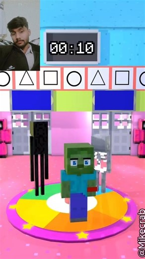 Minecraft x Squid Game 😱 Red Light Green Light AI Animation || THE GAMER 17 || #minecraft #shorts