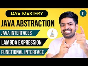 Java Abstraction & Java Interfaces | Functional Interface and Lambda expressions in Java in Hindi