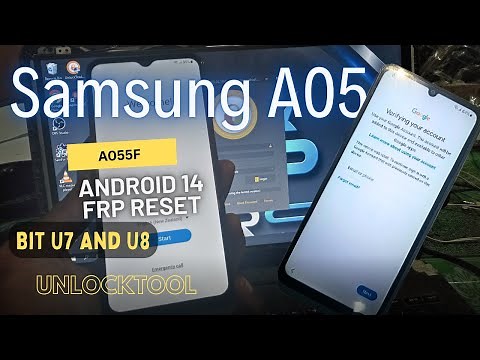Samsung A05 FRP Bypass Android 14 U5, U7 and U8 | How to Bypass Google Lock on A05 Unlock Tool
