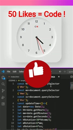 👑 Why Neumorphism is King of UI CSS Analog Clock in 10 sec #coding #webdesign #htmlcssjs #shorts