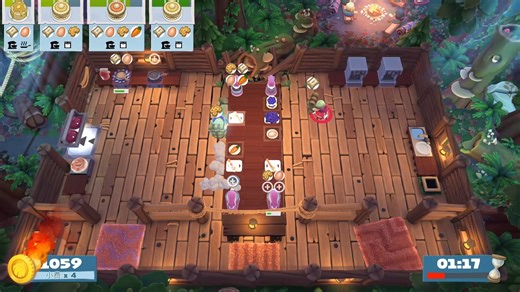 【overcooked2】Campfire Cook/篝火/营火3-4双人4星力竭了。。。