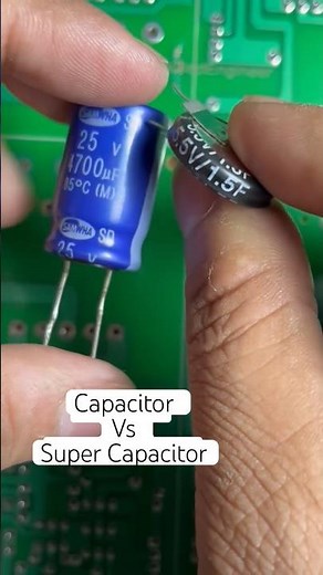 Capacitor vs Super Capacitor #electronics #electronicsengineering #capacitor #supercapacitor