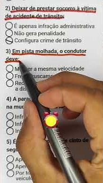 6 questions from the updated DETRAN exam #cnh #safetraffic #drivinglicense