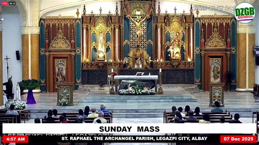 WATCH | Holy Mass St. Raphael the Archangel Parish, Legazpi City, Albay December 07, 2025 SUBSCRIBE TO OUR YOUTUBE CHANNEL Click the link below ⬇⬇ youtube.com/DZGBLegazpi LISTEN TO DZGB LIVE ON YOUR SMARTPHONE Download our newest IOS and Android App. Link below ⬇⬇ Google Playstore: bit.ly/dzgbliveapp Apple Safari App: https://bit.ly/dzgbliveapp-ios Disclaimer: No Copyright infringement intended All reserved to rightful owner | DZGBNewsOnline