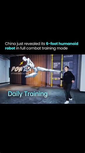 AI Tools & News | Business | Technology on Instagram: "Chinese robotics company Unitree just showcased a new tall humanoid robot undergoing combat-style training. 🤖🥊 What makes this notable? Unitree’s previous “combat humanoids” stood at just 4 ft 3 in. This new model is significantly taller, more human-proportioned, and far more imposing in movement and balance. The demo highlights rapid progress in locomotion, stability, and physical interaction, areas that were major bottlenecks for humanoi