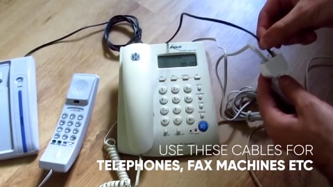 iMBAPrice 50ft Telephone Extension Cable Line, RJ11 Phone Cords, Telephone Cords for Landline, White