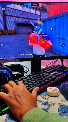 Fire Gaming Keyboard | ⌨️🖱️📱 Mix Pro Geek Gamer #freefire#mixpro#geekgamer#keyboardmouse