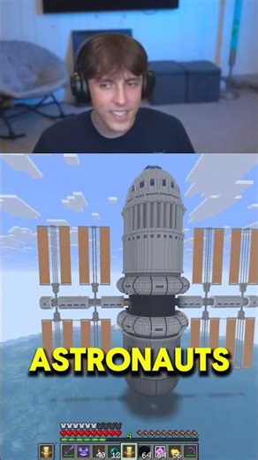 Minecraft space shuttle #donutsmp #anotherbrickinthewall #drdonut #gaming #trending #viral #react